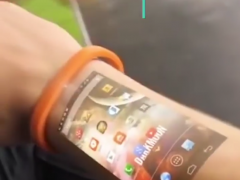 腕帶投影手機(jī)即將問(wèn)世 手臂秒變觸控屏